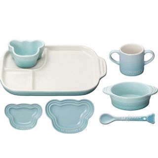 ルクルーゼ(LE CREUSET)のル クルーゼ 離乳食食器セット (ブルー)(離乳食器セット)