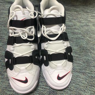 ナイキ(NIKE)の27.5cm NIKE AIR MORE UPTEMPO モアテン 白黒 ゼブラ(スニーカー)