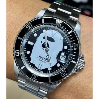 アベイシングエイプ(A BATHING APE)のA BATHING APE/BAPEX/サルマリーナ/自動巻/時計/デイト/限定(腕時計(アナログ))