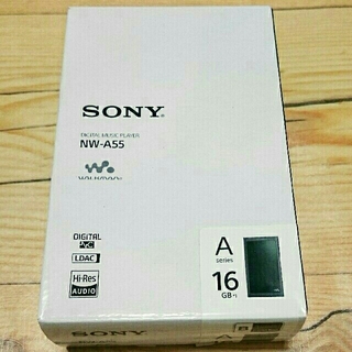 ウォークマン(WALKMAN)のSONY NW-A55 グレイッシュブラック 16GB(ポータブルプレーヤー)