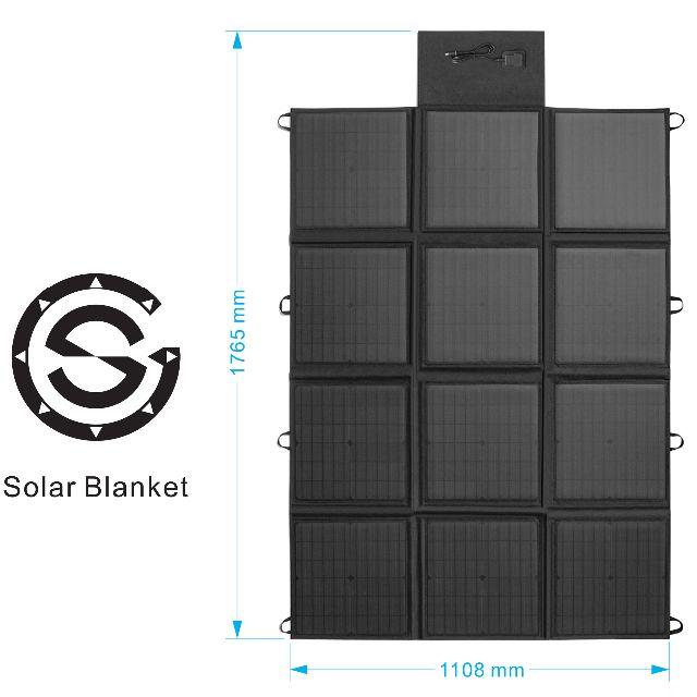 【200W】大出力 折り畳み式ソーラーパネル