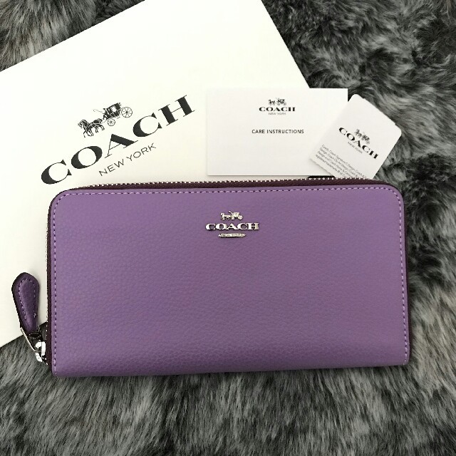 COACH - 新品☆COACH(コーチ)ライトパープル レザー 長財布の通販 by YURI's shop|コーチならラクマ