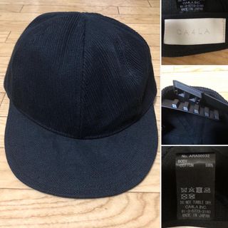 カシラ(CA4LA)の完売品❗️日本製 CA4LA カシラ 7パネル キャップ 黒(キャップ)