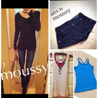 アズールバイマウジー(AZUL by moussy)のさとみ様専用❁ショーパン&ニット&タンク(ショートパンツ)