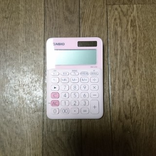 カシオ(CASIO)のカシオ 電卓 12桁 ピンク(オフィス用品一般)