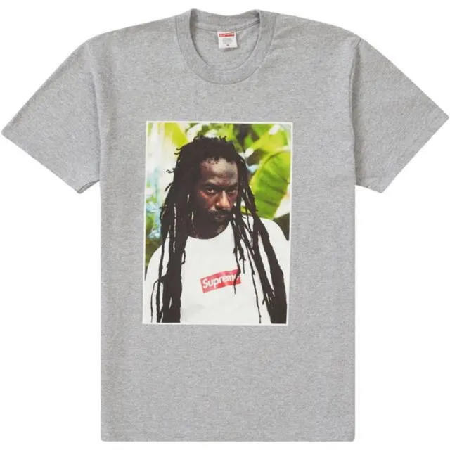 Supreme Buju Banton Tee グレーMサイズ