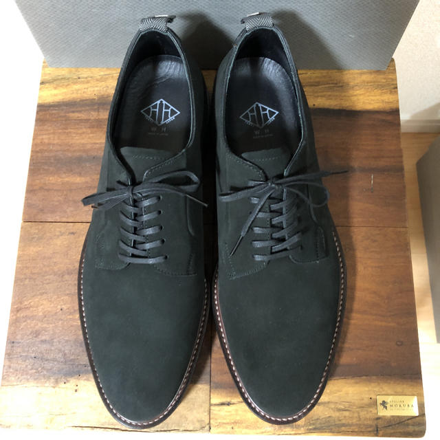 Crockett&Jones(クロケットアンドジョーンズ)のWH ダブルエイチ プレーントゥ シューズ ブラック 黒 メンズの靴/シューズ(ドレス/ビジネス)の商品写真