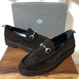 クロケットアンドジョーンズ(Crockett&Jones)のWH ダブルエイチ スウェード ビットローファー ブラウン(ドレス/ビジネス)