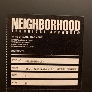 NEIGHBORHOOD - neighborhood「BOOZE.YACHIMATA」お香立ての通販 by