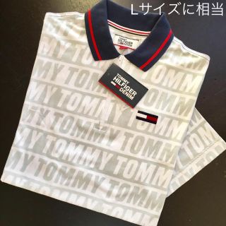 トミーヒルフィガー(TOMMY HILFIGER)の★Tommy Hilfiger US限定ロゴ総柄プリントビッグアイコンポロシャツ(ポロシャツ)