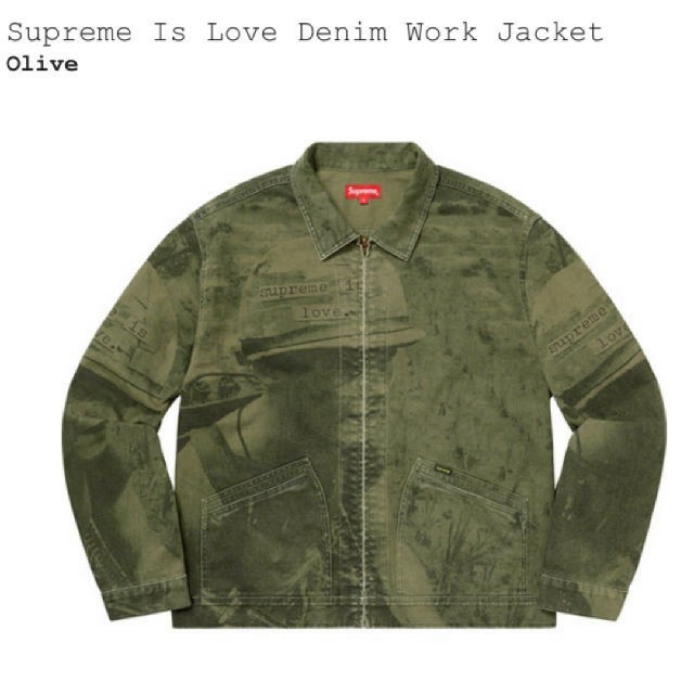 【M】Supreme Is Love Denim Work Jacket