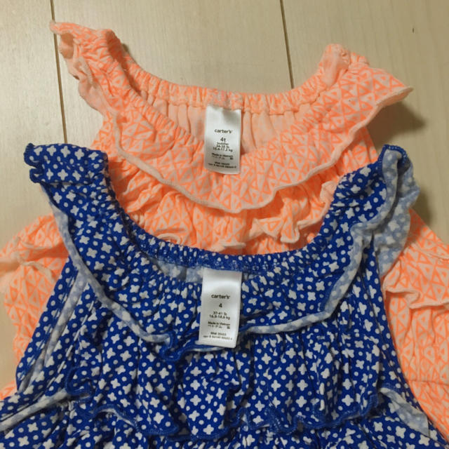 carter's(カーターズ)の☆カーターズ☆ワンピース 2枚セット 4T キッズ/ベビー/マタニティのキッズ服女の子用(90cm~)(ワンピース)の商品写真