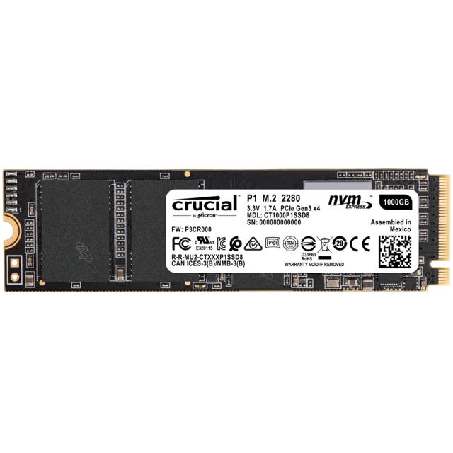 crucial m.2 nvme 1TB SSD