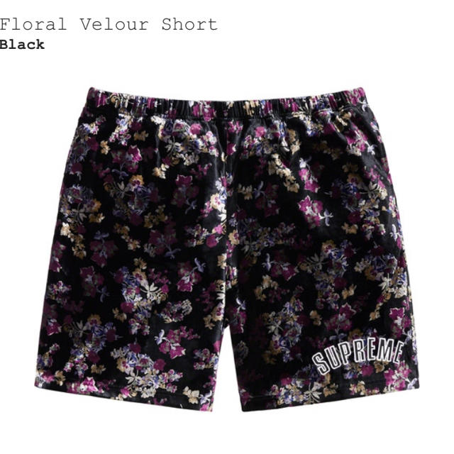 売店 Supreme Floral Velour Short ハーフパンツ ecousarecycling.com