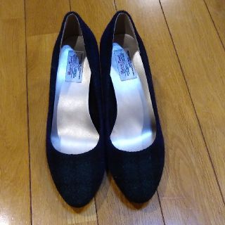 ハリスツイード(Harris Tweed)の値下げしました‼　大きいサイズのヒール(ハイヒール/パンプス)