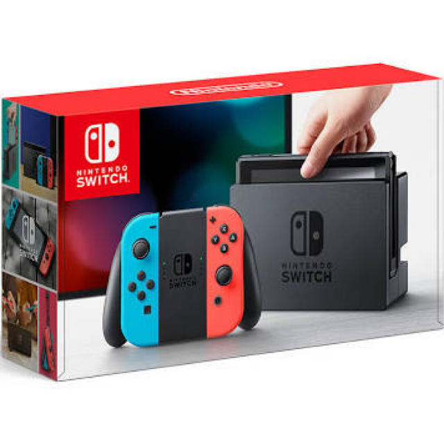 Nintendo Switch Joy-Con(L) ネオンブルー/(R) ネオ エンタメ/ホビーのゲームソフト/ゲーム機本体(家庭用ゲーム機本体)の商品写真