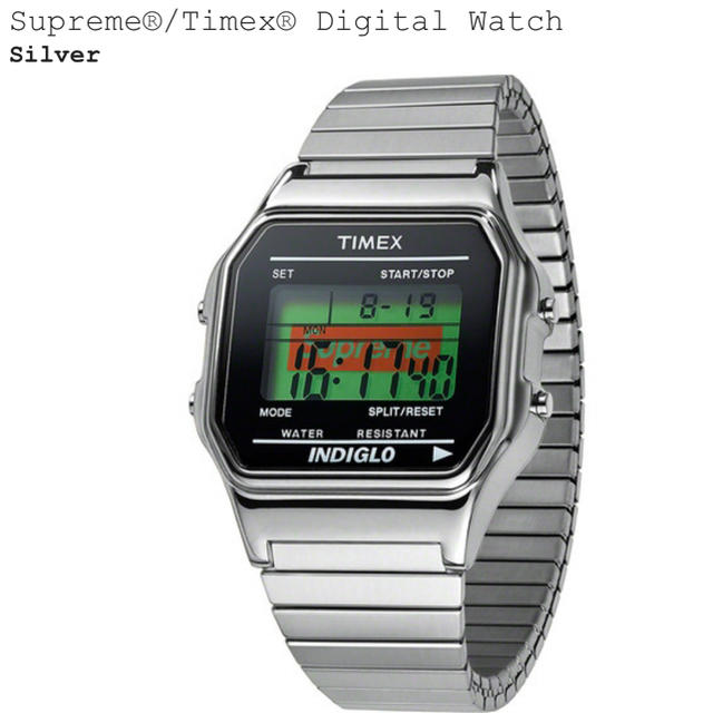 Supreme(シュプリーム)のSupreme Timex Digital Watch Silver 新品未使用 メンズの時計(腕時計(デジタル))の商品写真