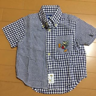 ディズニー(Disney)のミッキー シャツ 100 サイズ 半袖(Tシャツ/カットソー)