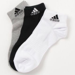 アディダス(adidas)のアディダス メンズショートソックス 3足(ソックス)