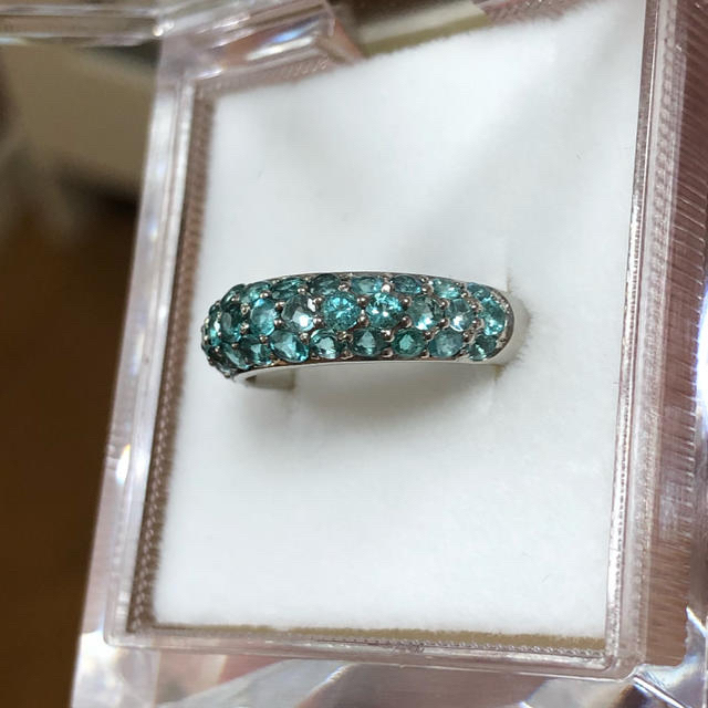 専用　パライバトルマリン  リング pt900  計1.10ct レディースのアクセサリー(リング(指輪))の商品写真