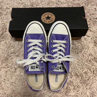 コンバース(CONVERSE)のCONVERSE オールスター  パープル 23.5(スニーカー)