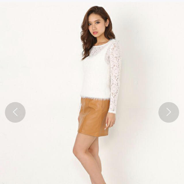 rienda(リエンダ)のフェイクレザースカート レディースのスカート(ミニスカート)の商品写真
