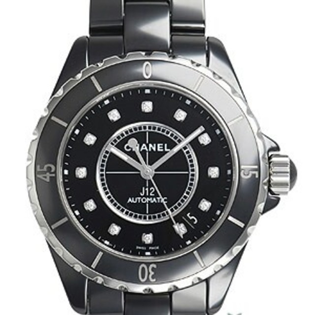 CHANEL - CHANEL シャネル　時計 J12 自動巻き　黒　１２ダイヤの通販 by sakurai＊＊'s shop｜シャネルならラクマ