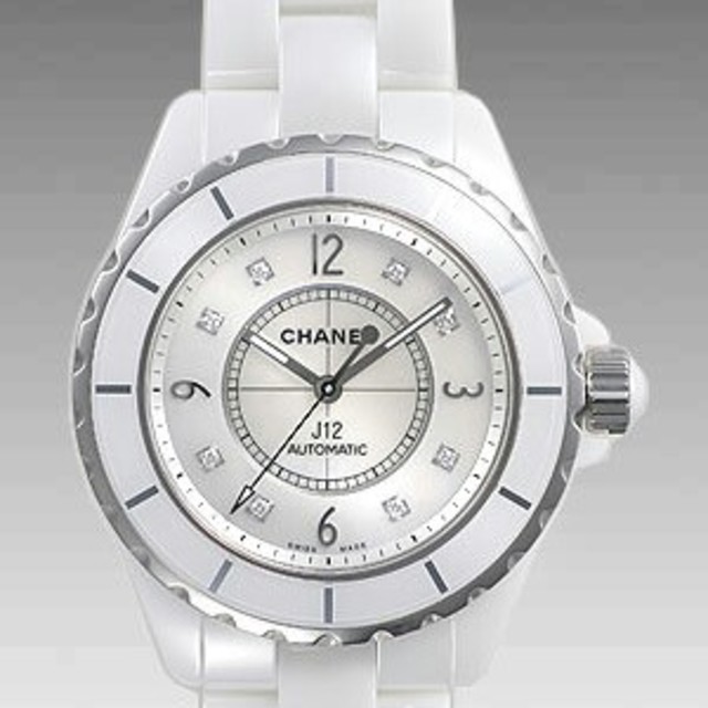 CHANEL - CHANEL シャネル　時計 J12 自動巻き　白　８ダイヤの通販 by sakurai＊＊'s shop｜シャネルならラクマ