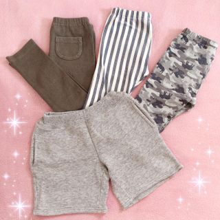 ユニクロ(UNIQLO)の☆ユニクロ☆ベビーレギンスパンツ10分丈＆7分丈2点＆ハーフパンツ☆4点セット(パンツ/スパッツ)