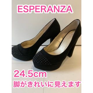 エスペランサ(ESPERANZA)のESPERANZAのスエードパンプス♡スタッズ♡(ハイヒール/パンプス)