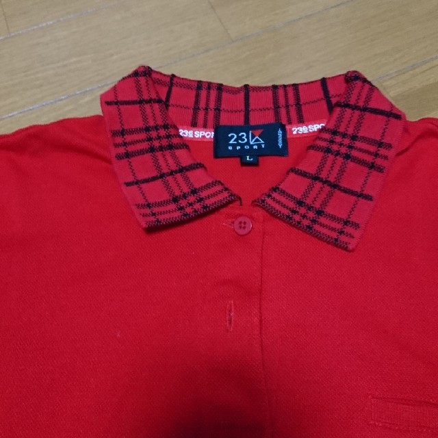 最終お値下げ❕23区 ゴルフ長袖ポロシャツ 赤