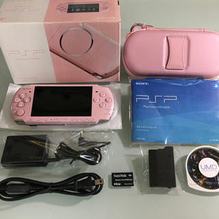プレイステーションポータブル(PlayStation Portable)の美品 PSP-3000 ブロッサムピンク(携帯用ゲーム機本体)