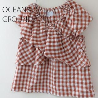 ビームス(BEAMS)の新品 OCEAN&GROUND ギンガムチェックシャツ(シャツ/ブラウス(半袖/袖なし))