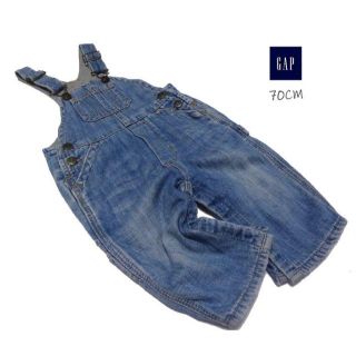 ベビーギャップ(babyGAP)の■GAP/ギャップ■ ベビー70cm USED感可愛い裏地付きオーバーオール (パンツ)