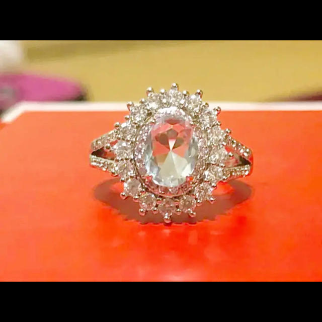 レディースピンクサファイアダイヤリング レディースのアクセサリー(リング(指輪))の商品写真