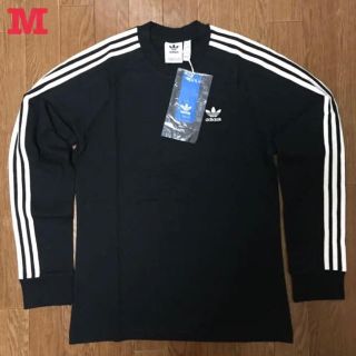 アディダス(adidas)のアディダス オリジナルス 3ストライプ 長袖 Tシャツ 黒 M 新品未使用(Tシャツ/カットソー(七分/長袖))