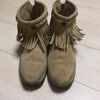 ミネトンカ(Minnetonka)のミネトンカ ショートブーツ フリンジブーツ(ブーツ)