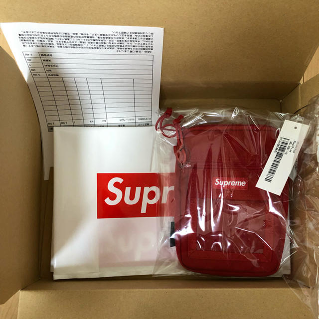 Supreme 19ss Shouder Bag red