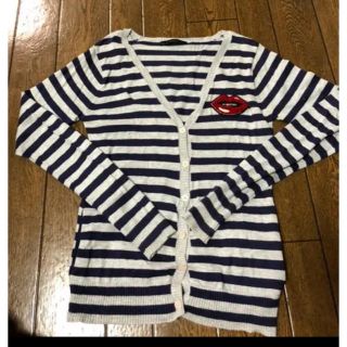 マウジー(moussy)のmoussy ボーダー カーディガン(カーディガン)