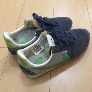 ナイキ(NIKE)のナイキ プリモントリオールレーサー ネイビー/グリーン(スニーカー)