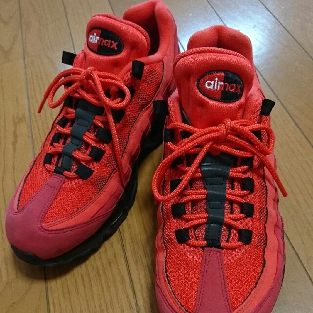 エアマックス95 赤色 レッド サイズ27.0 メンズの靴/シューズ(スニーカー)の商品写真