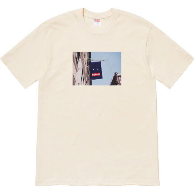 Supreme Banner Tee バナー ナチュラル シュプリーム