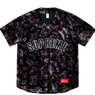 Floral Velour Baseball Jersey(シャツ)