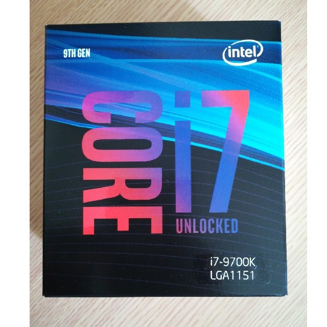 【新品未開封】intel core i7 9700K LGA1151PC/タブレット