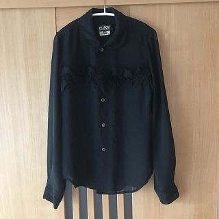 コムデギャルソン(COMME des GARCONS)の専用です。コムデギャルソンブラックシースルーブラウス(シャツ/ブラウス(長袖/七分))