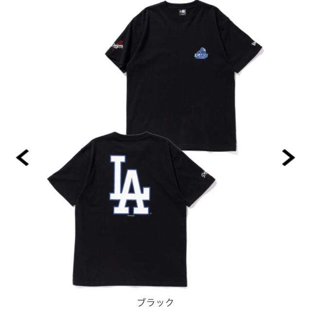 XLARGE(エクストララージ)の新品未使用！XLARGE NEWERA DODGERS コラボ Tシャツ L メンズのトップス(Tシャツ/カットソー(半袖/袖なし))の商品写真