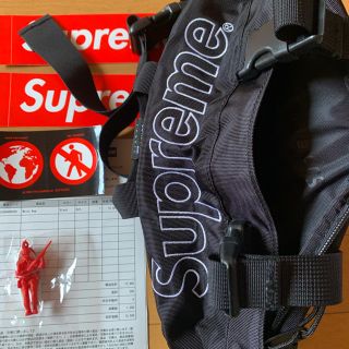 シュプリーム(Supreme)のシュプリーム supreme バッグ waist bag 黒 ブラック(ボディーバッグ)