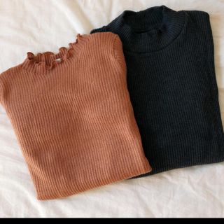 ユニクロ(UNIQLO)のUNIQLO ネック2枚セット(カットソー(長袖/七分))