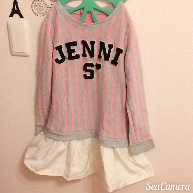 JENNI(ジェニィ)のJENNI♡スウェット切り替えワンピ♡ キッズ/ベビー/マタニティのキッズ服女の子用(90cm~)(ワンピース)の商品写真