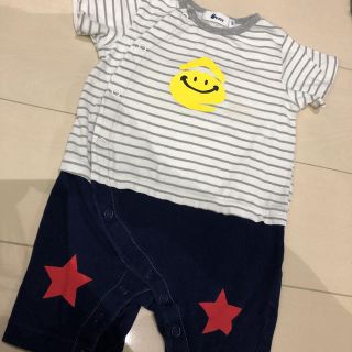 ベベ(BeBe)の❁ べべ bebe ボーダー ロンパース 80  ebaby ❁(ロンパース)